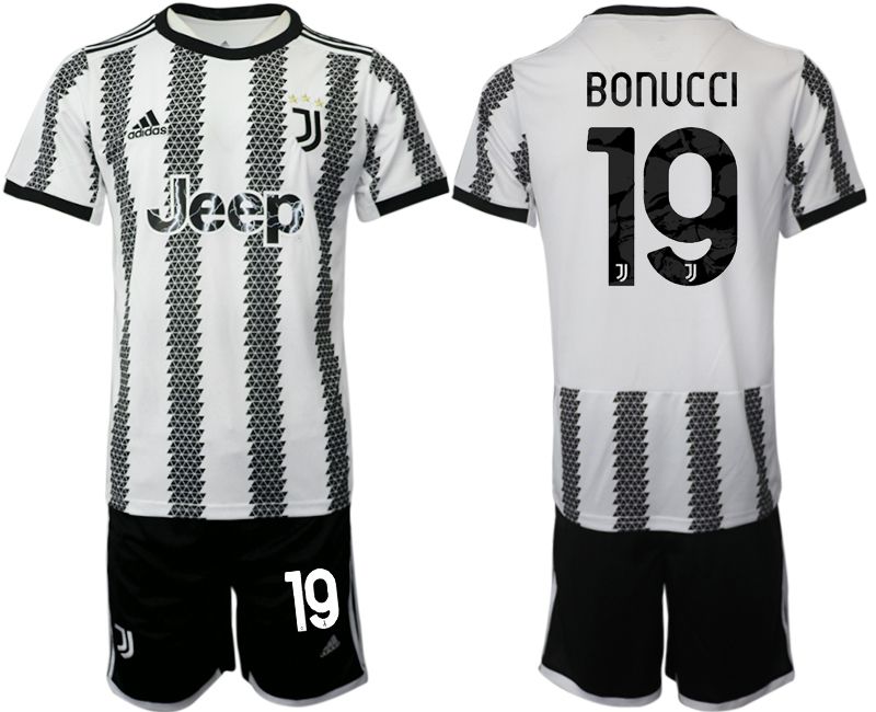Men 2022-2023 Club Juventus FC home white 19 Soccer Jersey